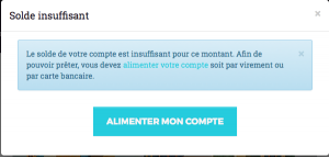 Solde insuffisant : alimenter le compte