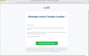 Votre compte Lendix est validé