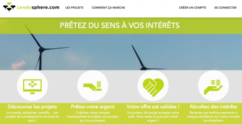 lendosphere : Plateforme de crowdlending dédié à la transition écologique