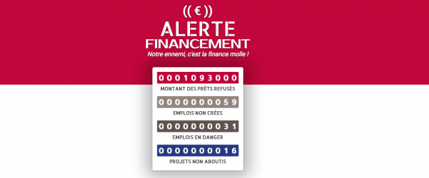 alerte-financement : recensement des refus de prêt professionnel