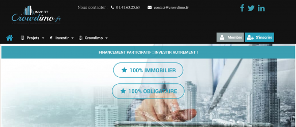 crowdimo : Plateforme de crowdfunding immo